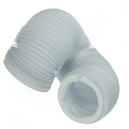 Tubo Evacuacion vapor Secadora Aire Acondicionado 6000x100mm Blanco Flexible
