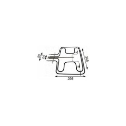 Resistencia Horno compatible con Fagor 1800+900w 230v