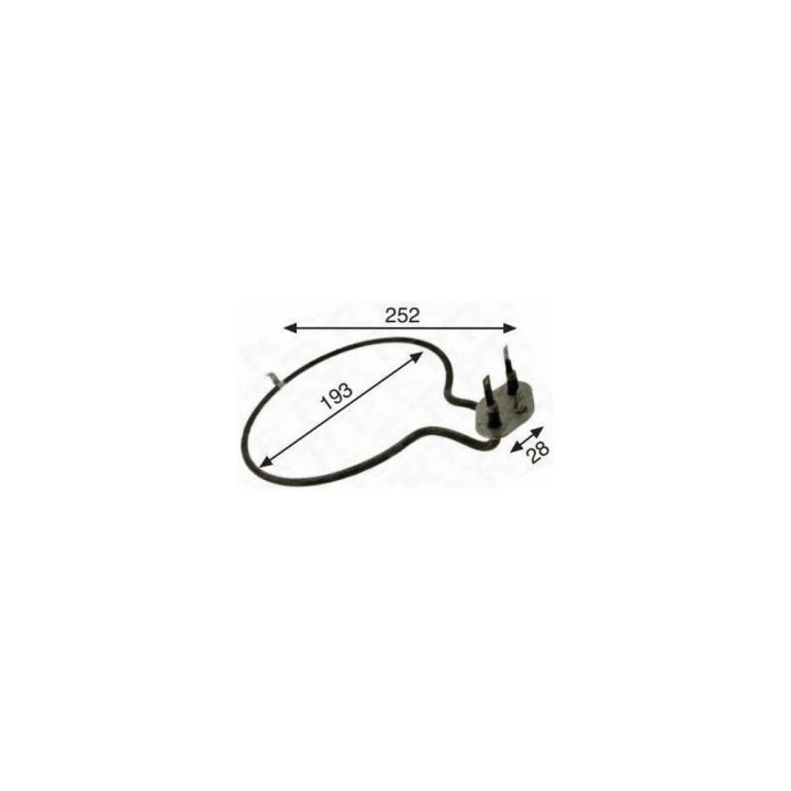 Resistencia Circular Horno compatible con Fagor 1000w 230v