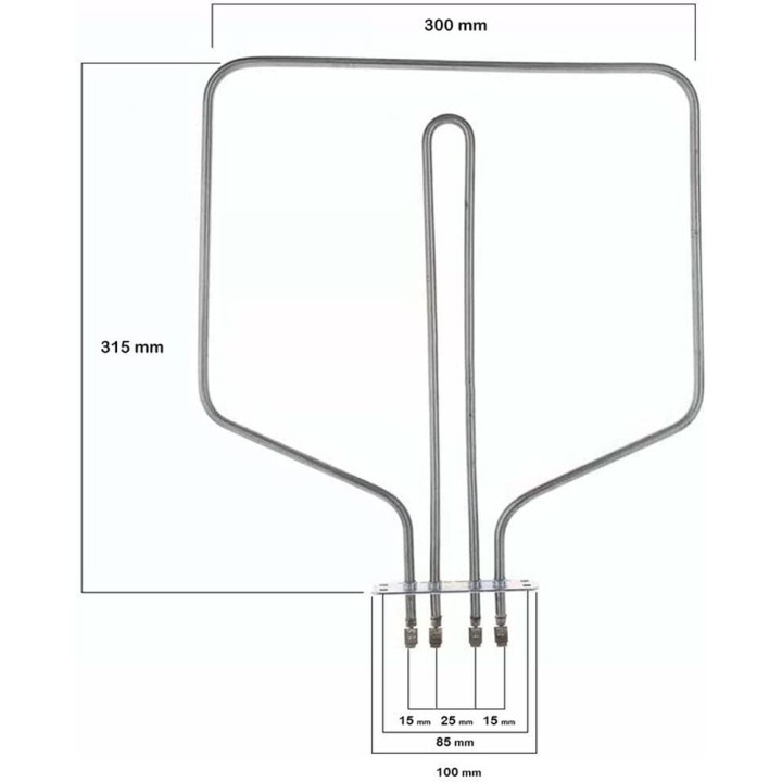 Resistencia Horno compatible con Teka 900/300w 230v 83040745