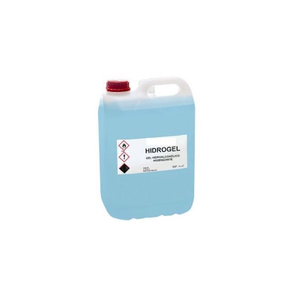Garrafa 5 Litros Gel Hidroalcoholocio Sanitizante Uso Profesional