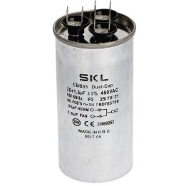 Condensador 30 + 1,5Âµf 450v De Trabajo Universal Mini Aire Acondicionado
