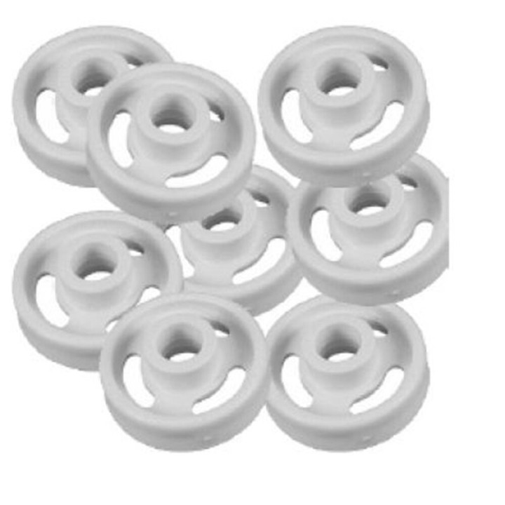 Kit Rueda Lavavajillas compatible con Indesit 8Pcs C00056347
