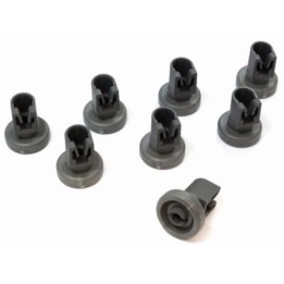 Kit Rueda Cesto Lavavajillas compatible con Zanussi compatible con Electrolux 8 Unidades Superior 50286967000