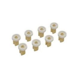 Kit Rueda Lavavajillas compatible con Zanussi Blanca Superior 8Pcs
