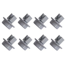 Kit Rueda Lavavajillas compatible con Zanussi 50279059005 8Pcs Gris