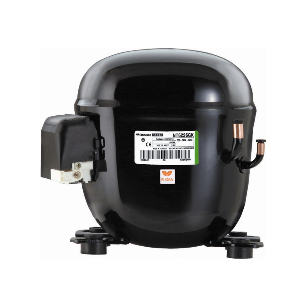 Compresor Embraco NT2170U R290 220v 3/4Cv Baja Temperatura 20,44cm3