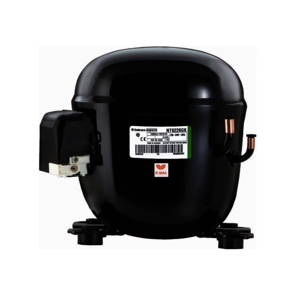 Compresor Embraco NT2180U R290 220v 1Cv Baja Temperatura 22,40cm3