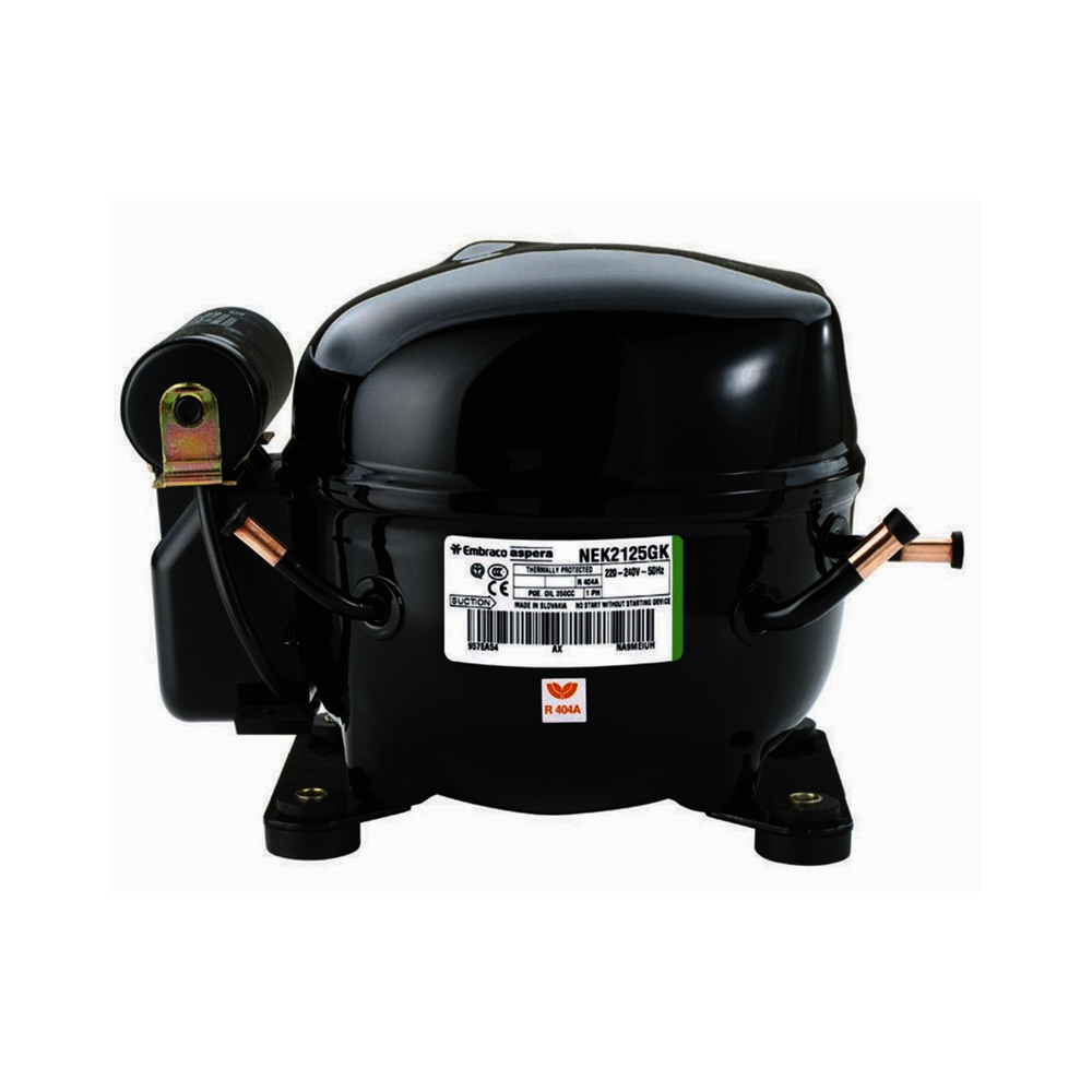 Compresor Embraco NEU6215GK/NEK6213GK R404A R507A R452A 220v 1/2Cv Alta Temperatura 12,12cm3