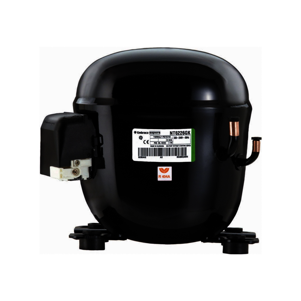 Compresor Embraco NT6226GK R404A R507A R452A 220v 1Cv Alta Temperatura 22,40cm3