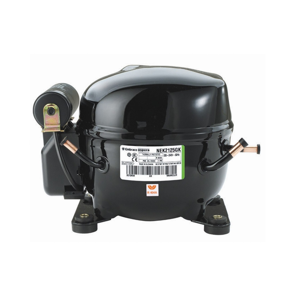 Compresor Embraco NEK/EMT-2125GK R404A R507A 220v 1/3cv Baja temperatura 6cm3