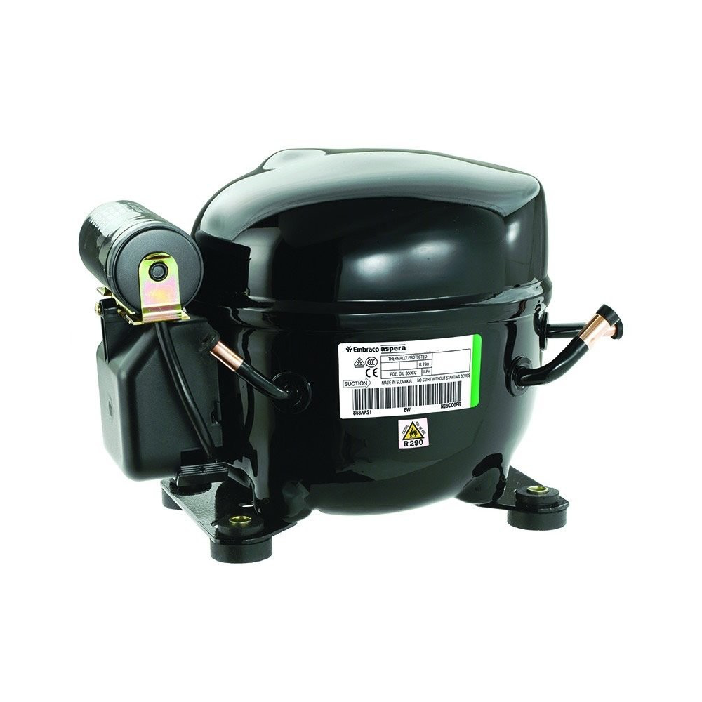 Compresor Embraco NT2212GK R404A R507A 240v 1 1/4cv Baja temperatura 27,8cm3