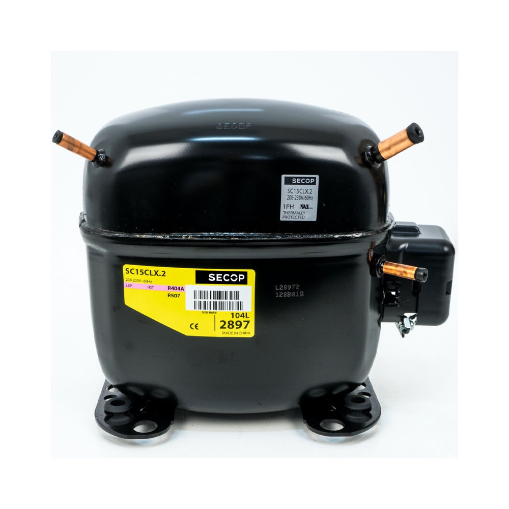 Compresor Secop Sc15Clx.2 R404A R507 220v 1/2cv Baja Temperatura 15,28cm3