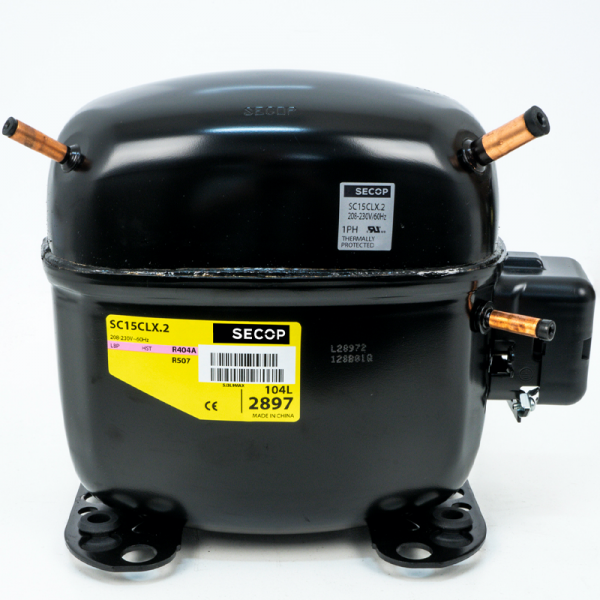 Compresor Secop Sc15Clx.2 R404A R507 220v 1/2cv Baja Temperatura 15,28cm3
