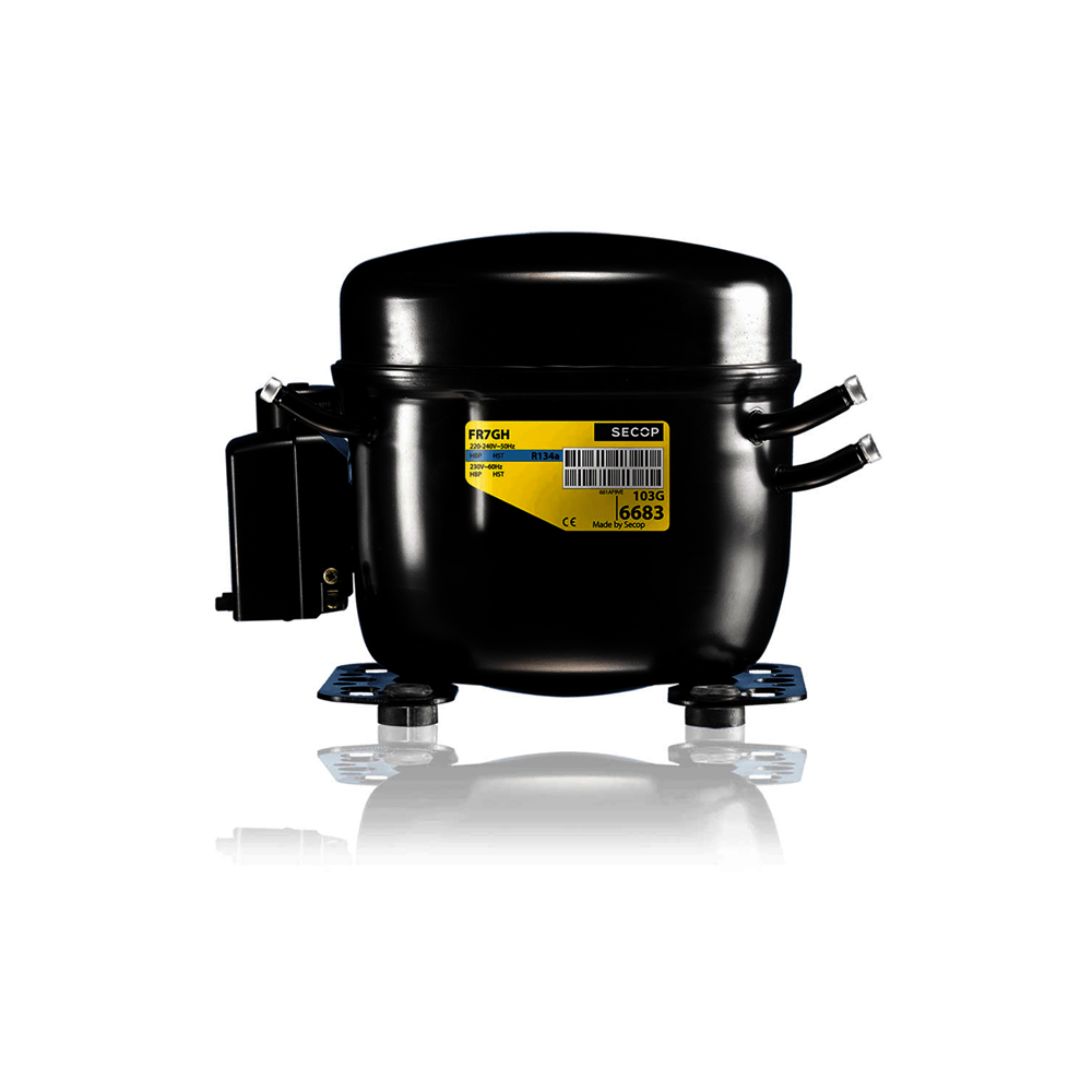 Compresor Secop Fr6Cl 195B0031 R404A R507A R452A 220v 1/5Cv Baja Temperatura 6,23cm3