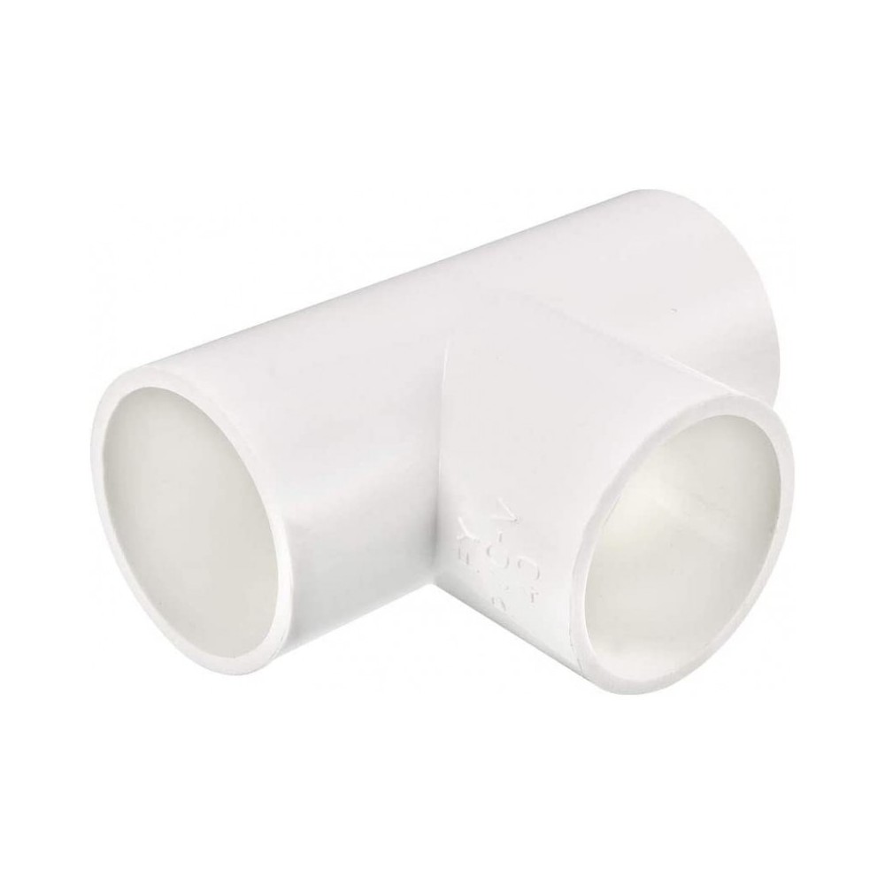 Conector Te PVC 90 grados 16mm Interior Blanco