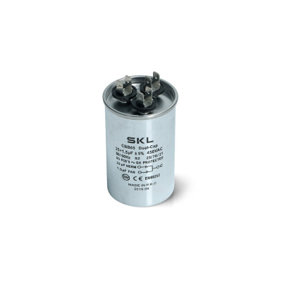 Condensador 25 + 1,5µf 450v Aire Acondicionado Metalico Trabajo Standard
