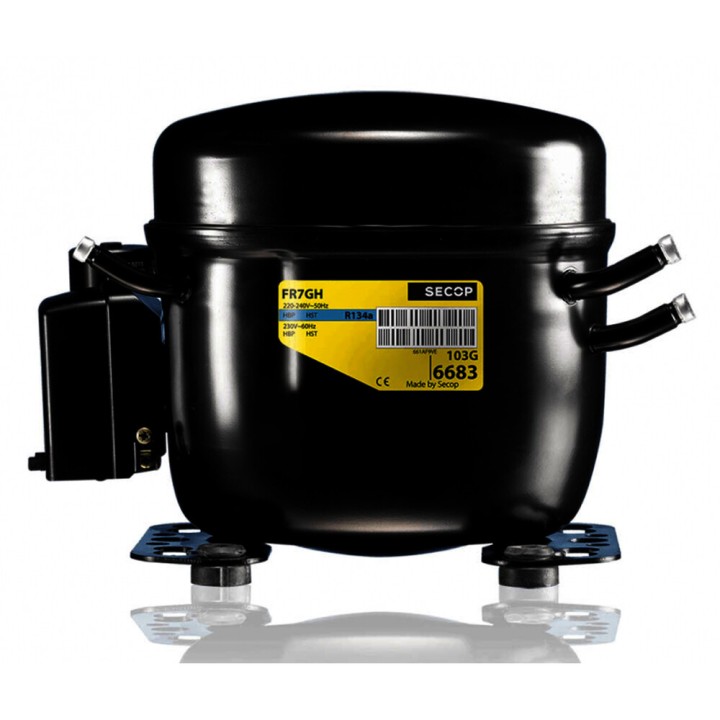 Compresor compatible con Secop Fr10G LMHBP R134A 220v 1/4cv Alta Baja Temperatura 9,05 cm3