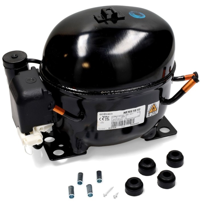 Compresor Embraco NEK6181U R290 220v 1/3Cv Alta Media Temperatura 7,28cm3