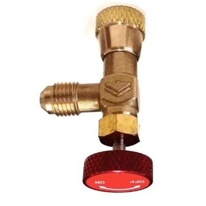 Disposable can valve R32 R290 bottle tap left-hand thread 1/2 x 1/4