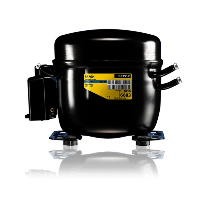 Compresor compatible con Secop Fr6Cl 195B0031 R404A R507A R452A 220v 1/5Cv Baja Temperatura 6,23cm3