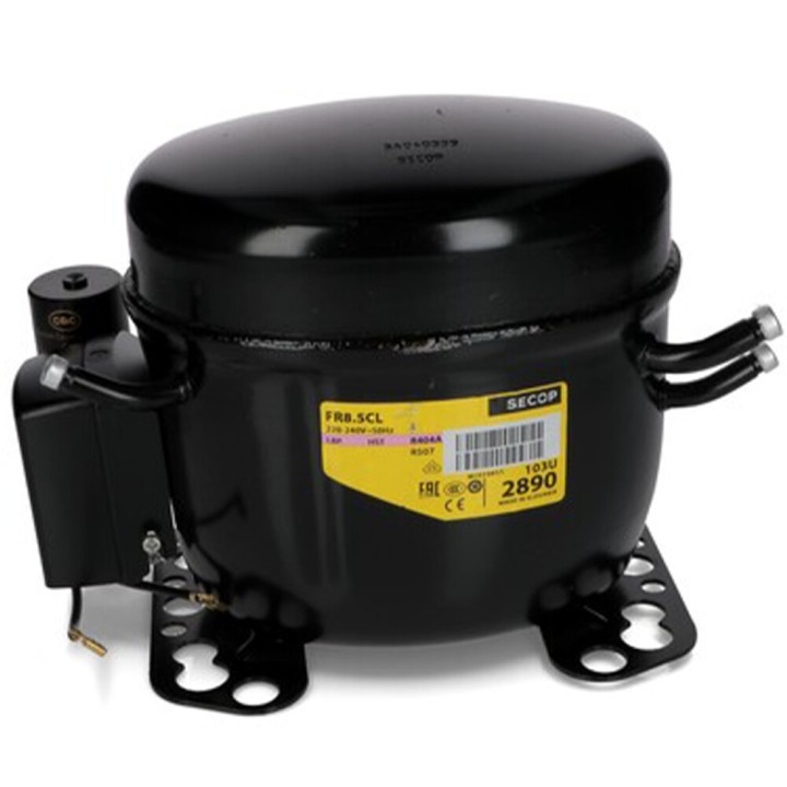 Compresor Secop Fr 8,5CL 195B0038 R404A R507A R452A 220v 1/4Cv Baja Temperatura 7,95cm3