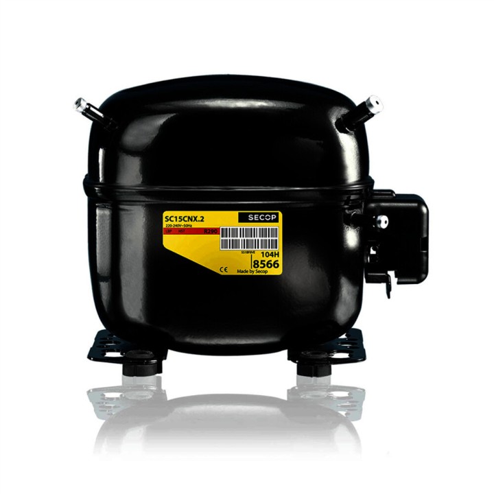 Compresor Secop SC12DL 195B0077 R404A R507A R452A 220v1/2Cv Alta Temperatura R12,87cm3