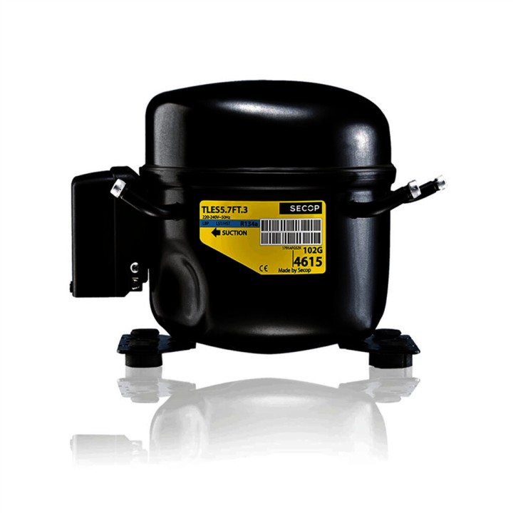 Compresor compatible con Secop TLES8.7 KK.3 R600 220v 1/6Cv Baja Temperatura 8,67cm3