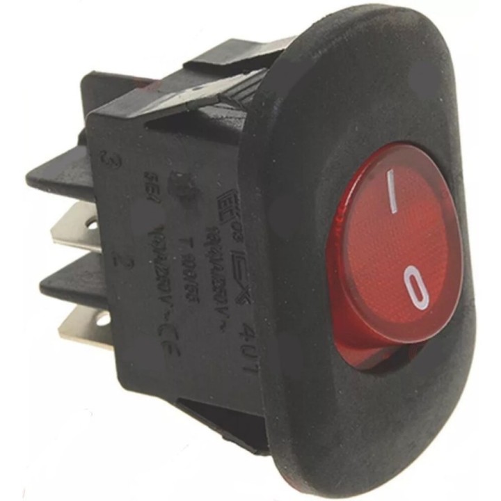 Interruptor Bipolar Rojo 16A 250v Standard