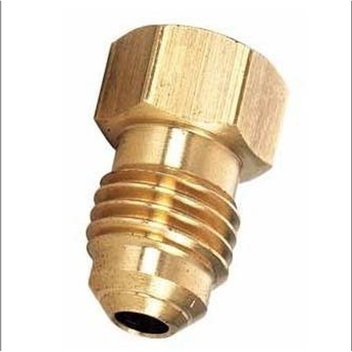 Tapon 1/4 Macho Aire Acondicionado Gas Refrigerante Laton