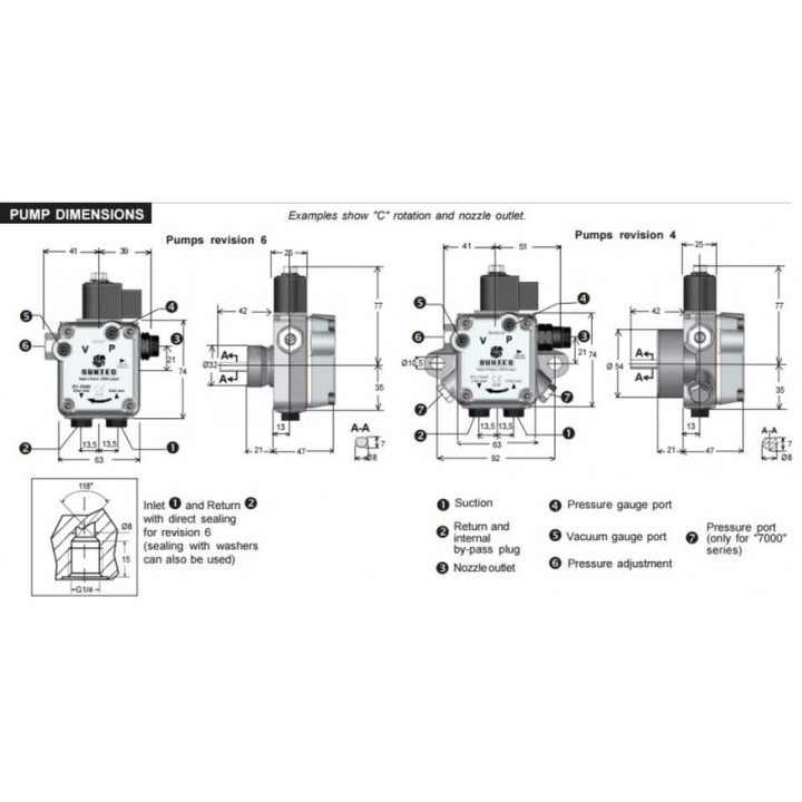 Bomba Con ElectroValvula Quemador Gasoleo Caldera S47C 1538 1P0500 S58329091