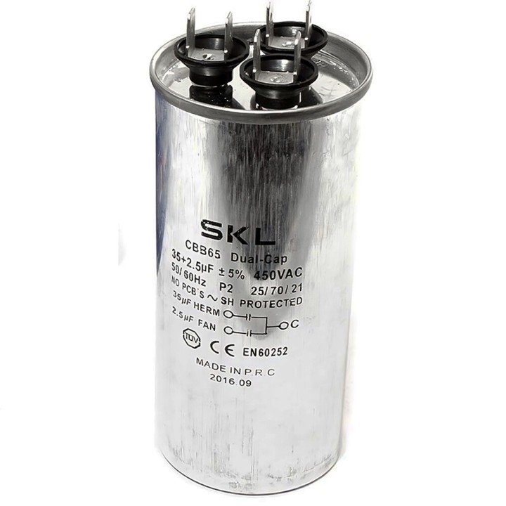 Condensador 30 + 1,5Âµf 450v De Trabajo Universal Mini Aire Acondicionado