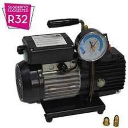 Bomba de Vacio 90 l/m con Vacuometro y Solenoide DIP 402E/V Wigam Original