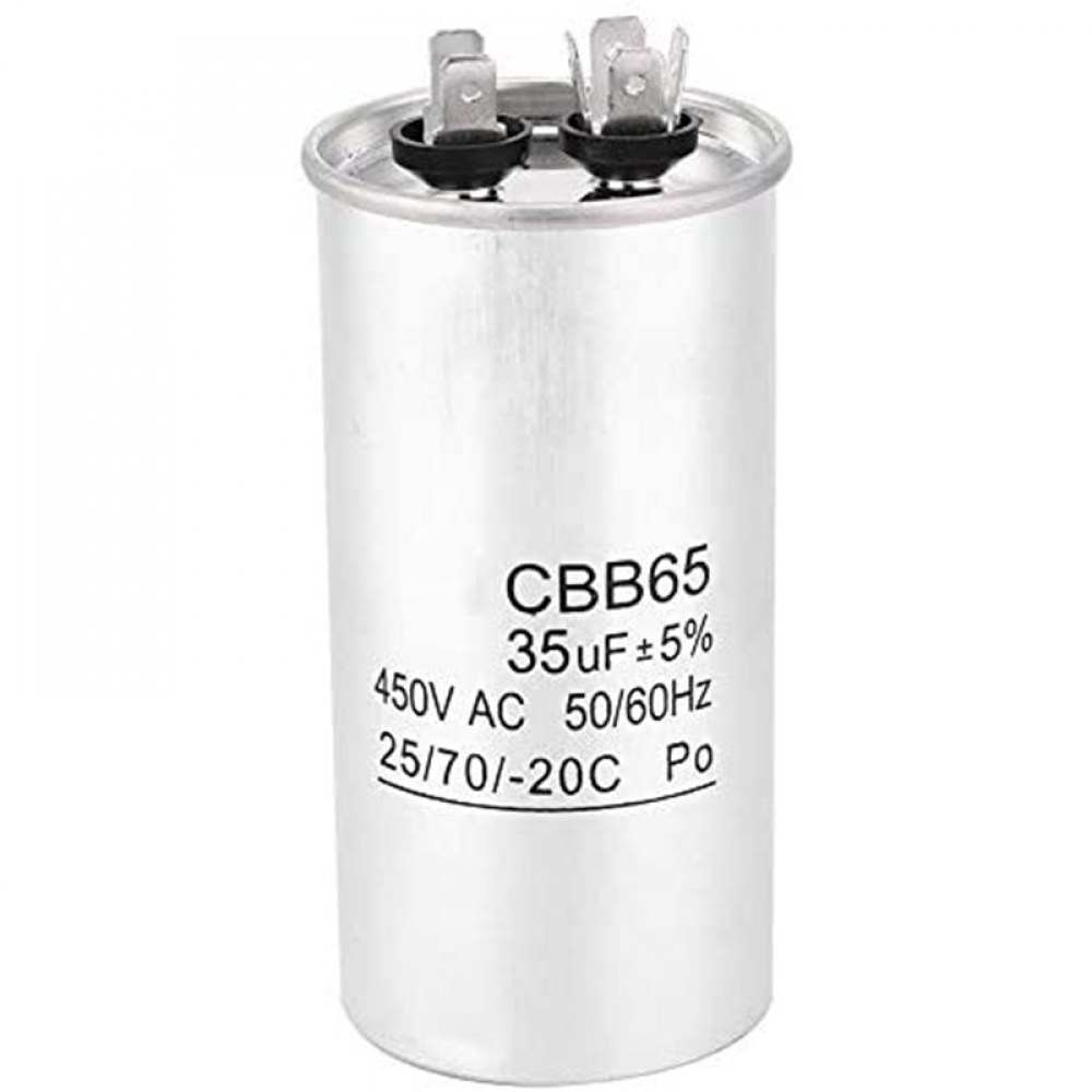 Condensador 35µf 450v Trabajo Aire Acondicionado Metalico Standard